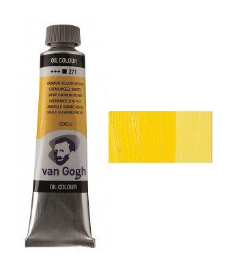 Фарба олійна Van Gogh 40мл КАДМІЙ ЖОВТИЙ СЕРЕДНІЙ (271)