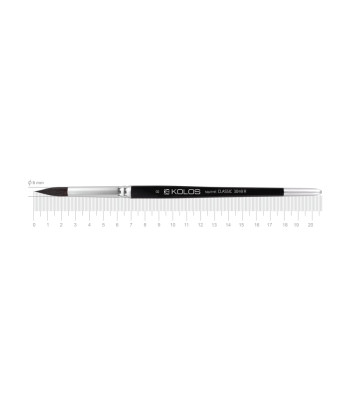 Пензель з волосся білки КРУГЛИЙ/ручка коротка Classic Kolos /3049R №8