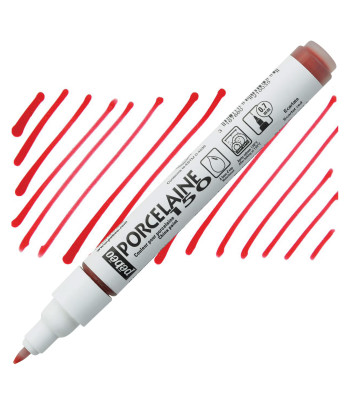 Маркер для порцеляни та кераміки (випал 150*) "Porcelaine" Pebeo 0,7 мм ЧЕРВОНИЙ SCARLET