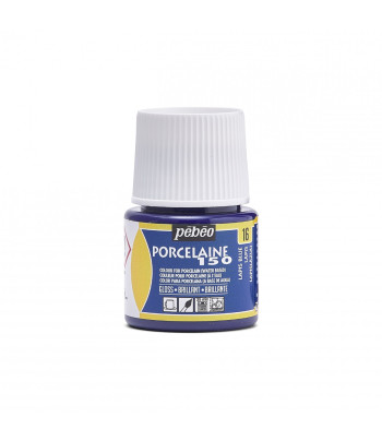 Фарба по порцеляні та кераміці на водн.осн.(випал 150*С) "Porcelaine" Pebeo 45мл СИНІЙ ЛАПІС