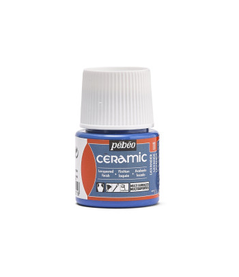 Фарба-емаль лакова непрозора (час сушки 8год.) Ceramic Pebeo 45мл  ЛАВАНДА