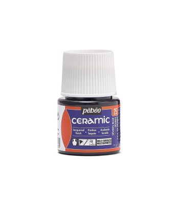 Фарба-емаль лакова непрозора (час сушки 8год.) Ceramic Pebeo 45мл  СЕВРСКИЙ СИНІЙ