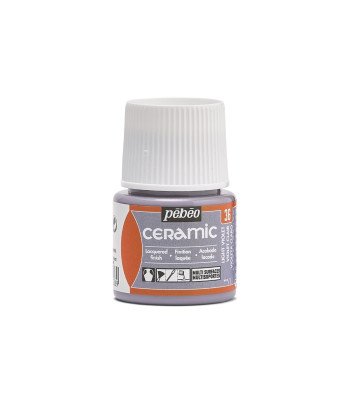 Фарба-емаль лакова непрозора (час сушки 8год.) Ceramic Pebeo 45мл  ФІОЛЕТОВИЙ СВІТЛИЙ