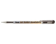 Ручка гелева для тканини Pentel Gel Roller for Fabric" 1мм ЧОРНИЙ