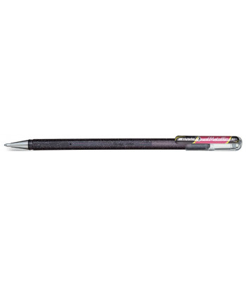 Ручка гелевая Hybrid Dual Metallic(Металлик -Хамелеон) 1,0 мм ЧОРНИЙ+ЧЕРВОНИЙ МЕТАЛЛИК