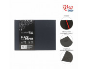 Альбом д/начерків 80г чорна альбом.96л Rosa Studio 14.8х21см обкл.чорна