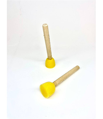 RR Пензель трафаретний жорсткий КРУГЛИЙ поролоновий d13мм