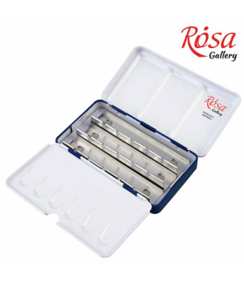 Пенал під акварель металевий на 12кювет Rosa Gallery кол.індіго