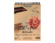 Альбом(спіраль) д/акв.240гр 100% цел.Start Smiltainis 20арк. А5 НАТУРАЛЬНИЙ БІЛИЙ