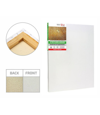 15х30 Полотно/підр.модульн.БАВОВНА 320г дріб.зерно,акрил.грунт натяж.задня Rosa Gallery