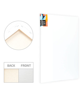 60х70 Полотно/підр.БАВОВНА 280г дріб.зерно,акрил.грунт натяж.задня Arteo