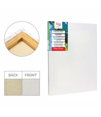 *18х18 Полотно/підр.модульн.БАВОВНА 310г.дріб.зерно,акрил.грунт натяж.задня Rosa Studio