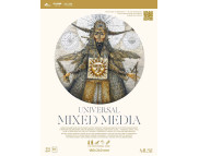 Альбом-склейка д/змішаних технікк 310гр 100% цел.обкл.чорна Muse 20арк 18х24см