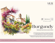Склейка д/акв.250гр 100% цел.обкл.Burgundy Muse 20арк.18х24см