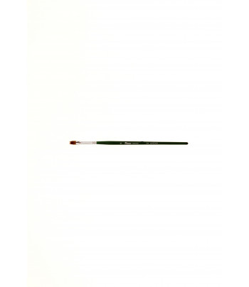 Пензель из синтетики(имитац.колонка) ПЛОСКАЯ/ручка удл.зелена "Flat Comb Creative" Pinax №6