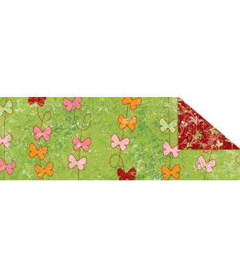 R Калька|"Парадис" 115г 20х30см(21х30см) ЗЕЛЕНИЙ мотив БАБОЧКИ