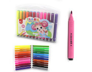 Набір фломастерів трикутн. корп. "Mouse" 130мм 24кол у пласт.упак.