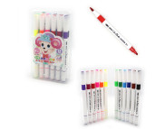 Набір маркерів на спирт.осн. двосторон..(скошен/пензлик) "Mouse" 12кол у пластик.упак.