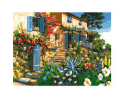 40х50см Н-р живопис за номерами "Затишний будиночок"(холст/подр.+акрил.краски.+кисть+инструкц) у картон.упак.