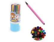 Набір фломастерів з тонким накінечн."Bear" Aodemei 24кол у пласт.бан.