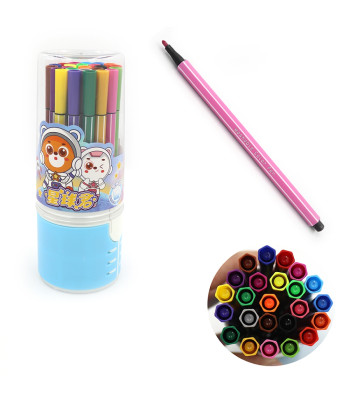 Набір фломастерів з тонким накінечн."Bear" Aodemei 24кол у пласт.бан.