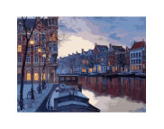 40х50см Н-р живопис за номерами "Венеція"(холст/подр.+акрил.краски.+кисть+инструкц) у картон.упак.