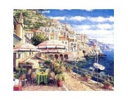 40х50см Н-р живопис за номерами "Террачино"(холст/подр.+акрил.краски.+кисть+инструкц) у картон.упак.